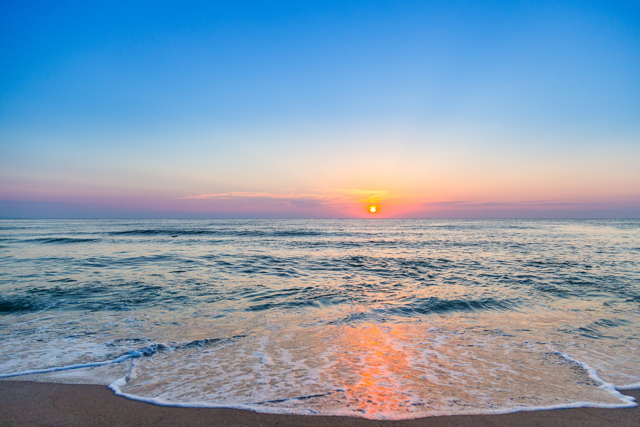 sea sky sunset